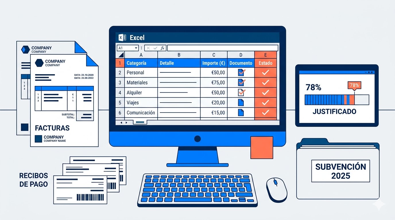 Gestión de justificaciones de subvenciones en una asociación sin ánimo de lucro
