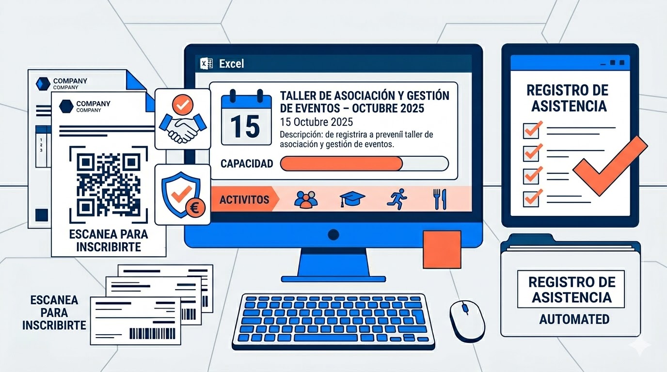 Organización de actividades y eventos en una asociación sin ánimo de lucro